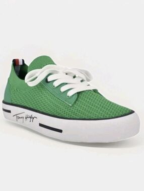 Tommy Hilfiger Gessie Sneakers Kelly Green Comfort Casual Knit Women's Size 7